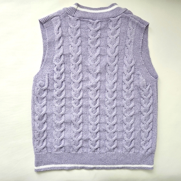 Mango Oversized Knit Vest, Size XS - Picture 2 of 4